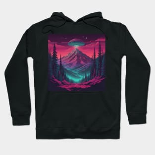 UFO Chronicles Podcast - UFO Glitch Artwork V9 Hoodie